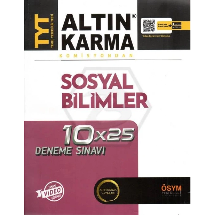 tyt altın karma sosyal bilimler 10x25 deneme