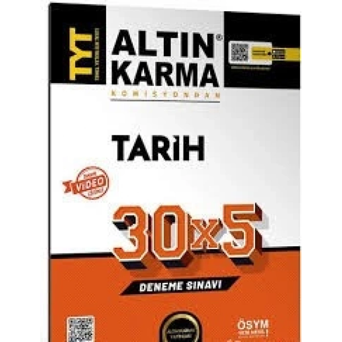 tyt altın karma tarih 30x5 denemeleri