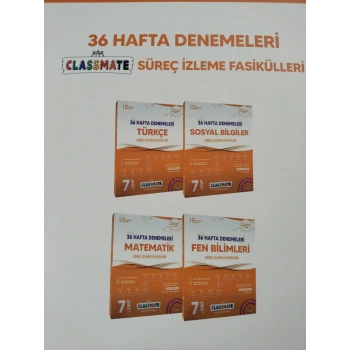 7. Sınıf Classmate 36 Hafta Denemeleri 4 al 3 öde