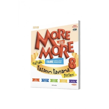 8 MORE&MORE HAFTALIK KAZANIM KAVRAMA FÖYLERI (40 FÖY)