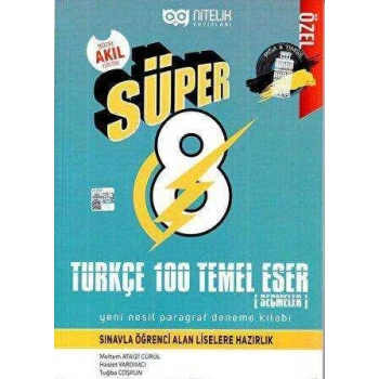 8.Sınıf Süper Türkçe 100 Temel Eser Paragraf Soru Yeni Nesil
