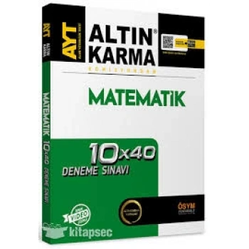 altın karma ayt matematik 10x40 deneme sınavı