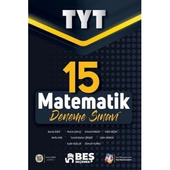 BEŞ SEÇENEK YKS TYT MATEMATİK 15 DENEME SINAVI VİDEO ÇÖZÜMLÜ *YENİ*