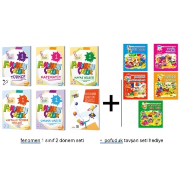 F.Ç 1.SINIF 2.DÖNEM SET (6 KITAP)+pofuduk tavşan 5 li düz yazı hikaye seti hediye