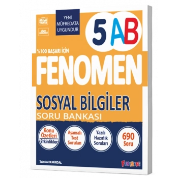 FENOMEN 5 SOSYAL BİLGİLER SORU BANKASI (A-B)