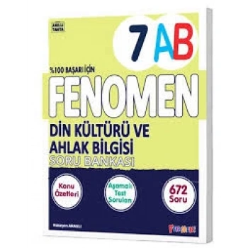 FENOMEN 7 DİN KÜLTÜRÜ VE AHLAK BİLGİSİ KONU ÖZETLİ SORU BANKASI (A-B)