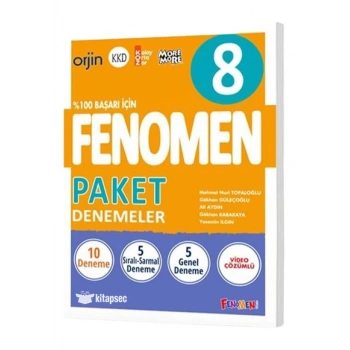 FENOMEN 8 TÜM DERSLER PAKET DENEMELER (10 DENEME)