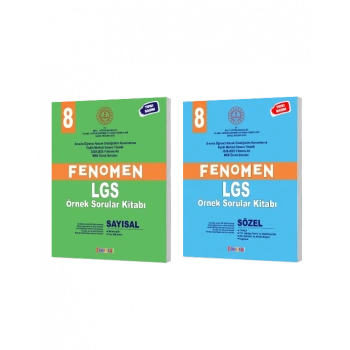 FENOMEN LGS ÖRNEK SORULAR KITABI SETI - (SAYISAL + SÖZEL) (2 KITAP)