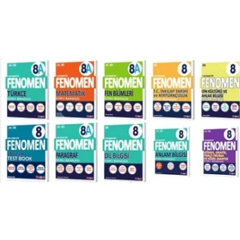 fenomen yayınları 8 sınıf 10 lu set