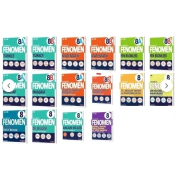 fenomen yayınları 8 sınıf 16 kitap set full set