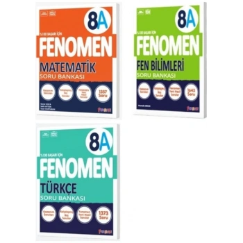 fenomen yayınları 8 sınıf 3 lü kitap seti