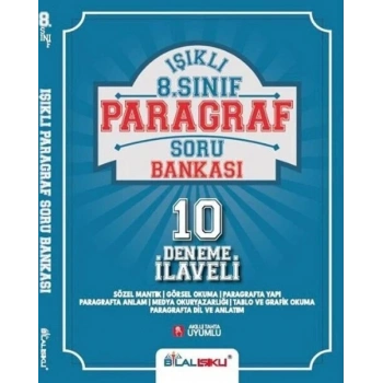 ışıklı 8 sınıf paragraf soru bankası 10 deneme ilaveli