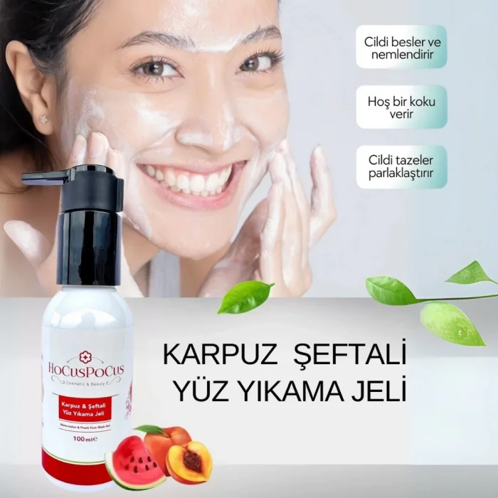 ژل شستشوی صورت هندوانه و هلو
