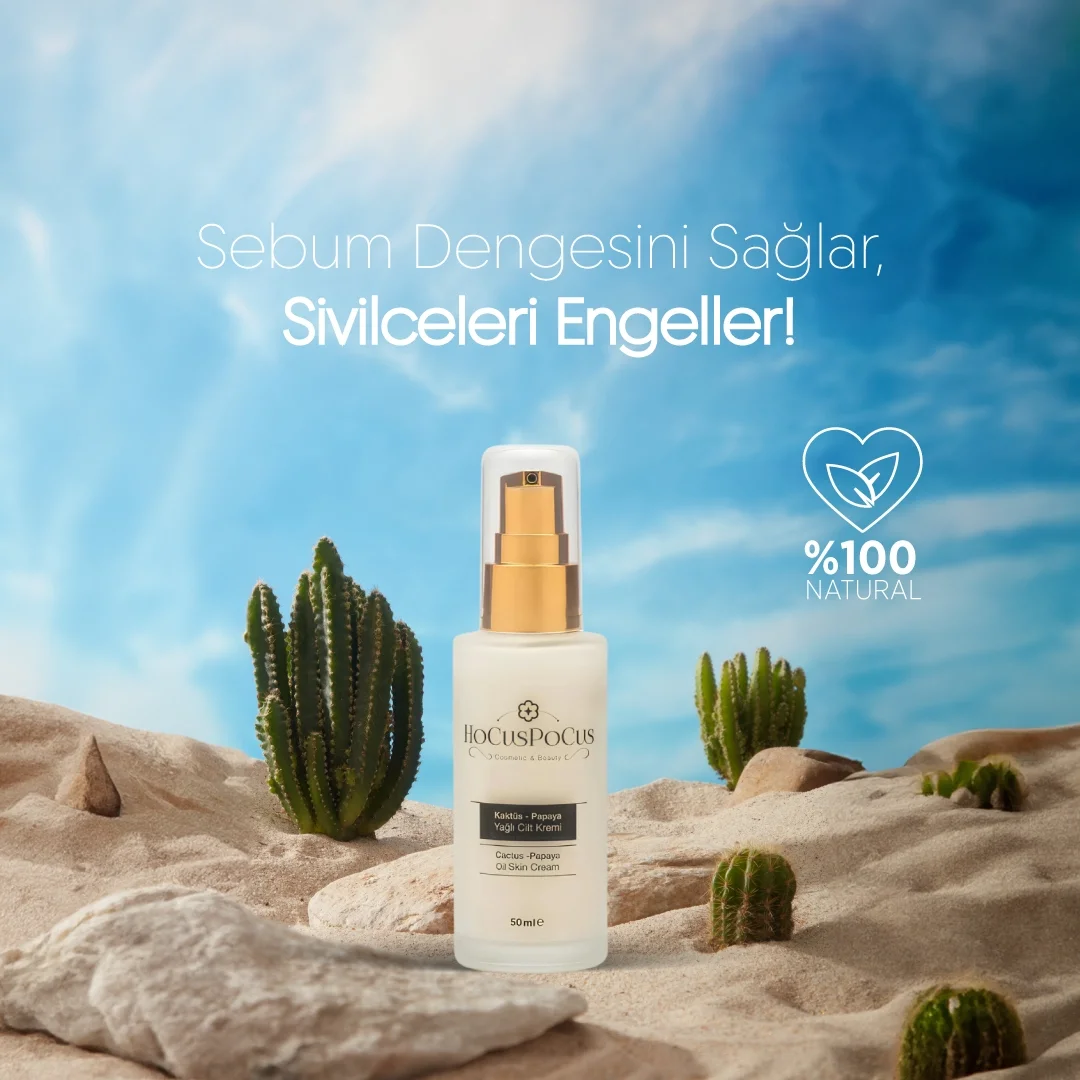 Crema per pelle grassa/acneica al cactus e papaya