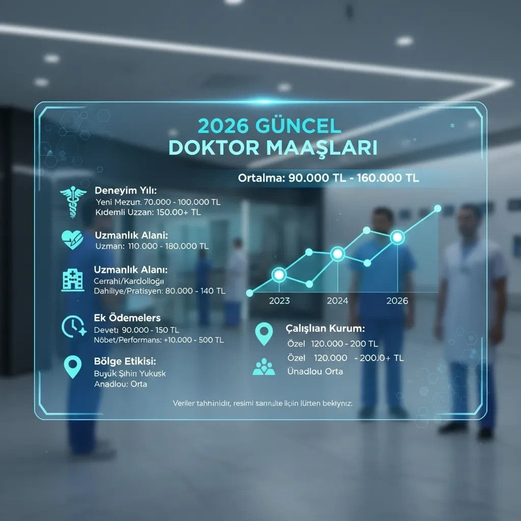 2026 Doktor Maaşları: Branş ve Dereceye Göre Güncel Liste