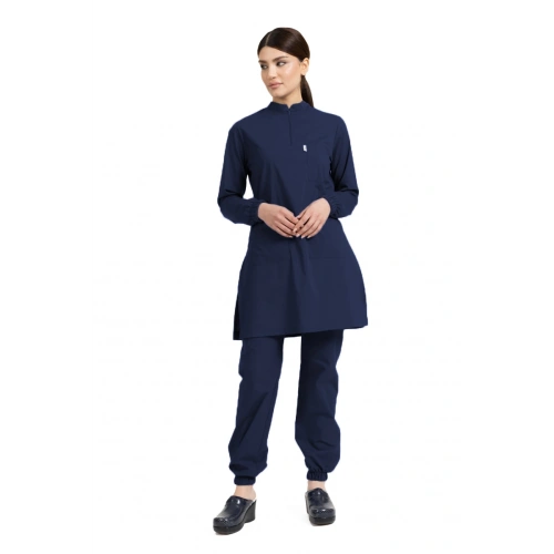 Tesettür Forma Jogger Model Likralı Terikoton Lacivert