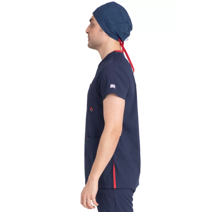 Dr Flex cerrahi forma likralı terikoton erkek koyu lacivert