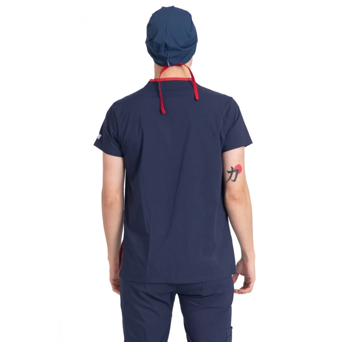 Dr Flex cerrahi forma likralı terikoton erkek koyu lacivert