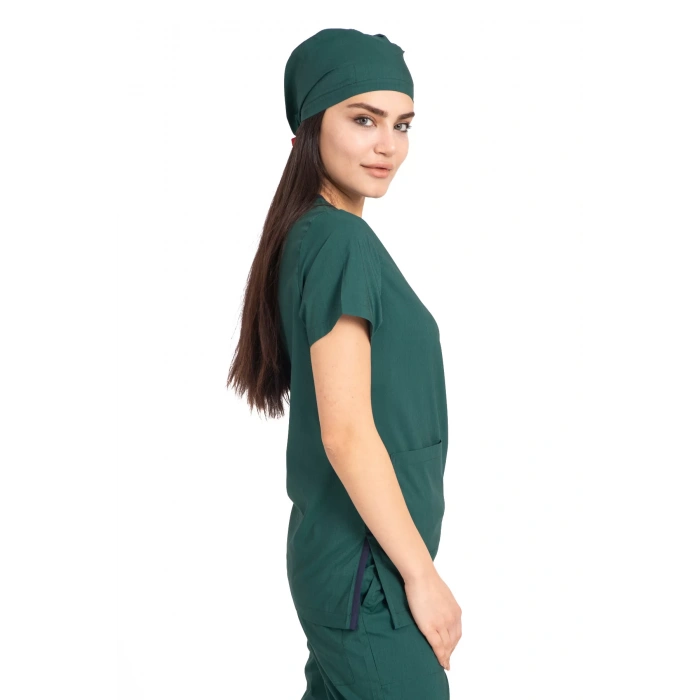 Dr Flex Cerrahi Forma Likralı Terikoton Kadın Haki Yeşil