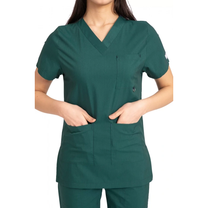 Dr Flex Cerrahi Forma Likralı Terikoton Kadın Haki Yeşil