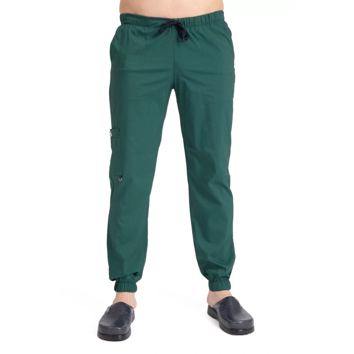 Dr Jogger Scrubs Likralı Terikoton Erkek Haki Yeşil