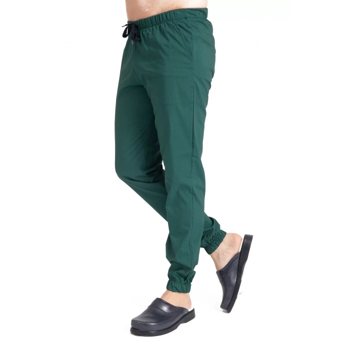 Dr Jogger Scrubs Likralı Terikoton Erkek Haki Yeşil