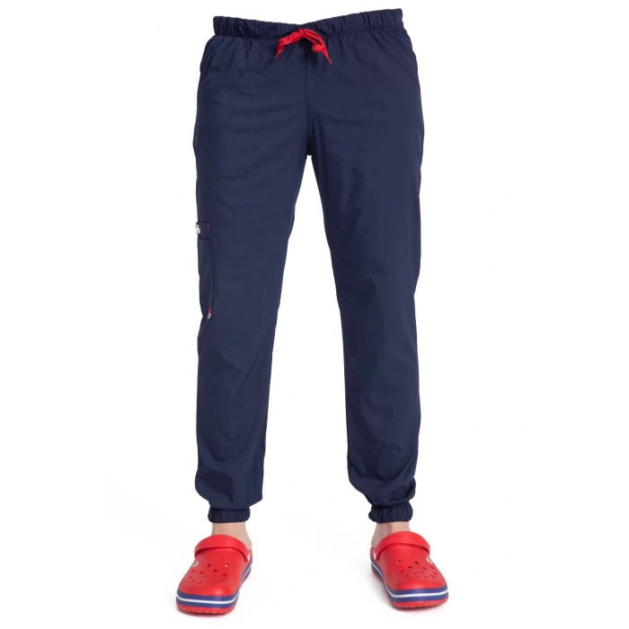 Dr Jogger Scrubs Likralı Terikoton Erkek Koyu Lacivert