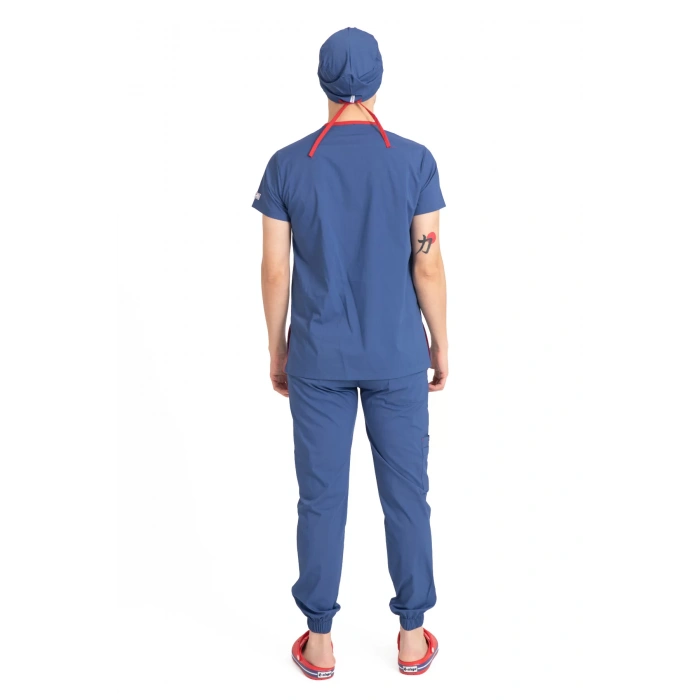 Dr Jogger Scrubs Likralı Terikoton Erkek Petrol Mavisi