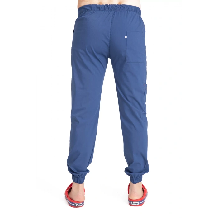 Dr Jogger Scrubs Likralı Terikoton Erkek Petrol Mavisi