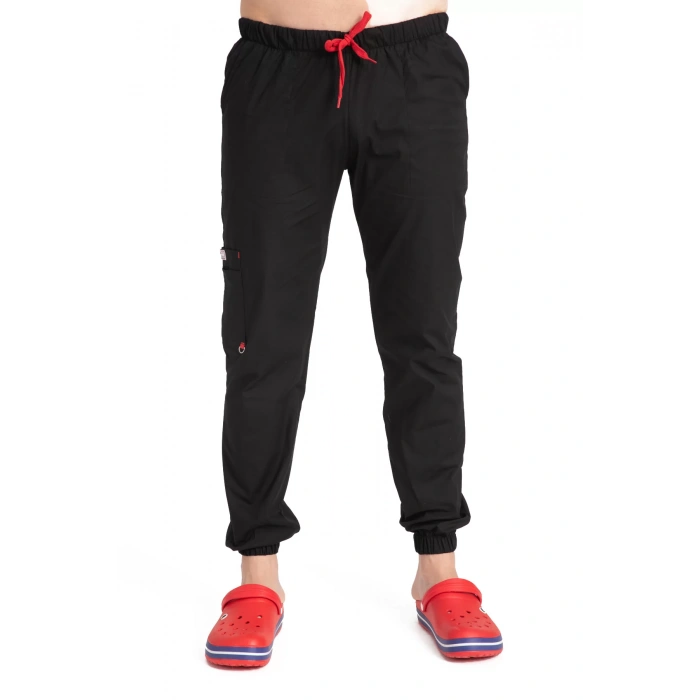 Dr Jogger Scrubs Likralı Terikoton Erkek Siyah
