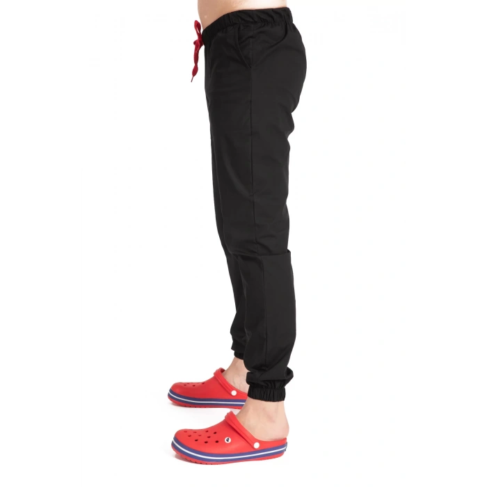Dr Jogger Scrubs Likralı Terikoton Erkek Siyah