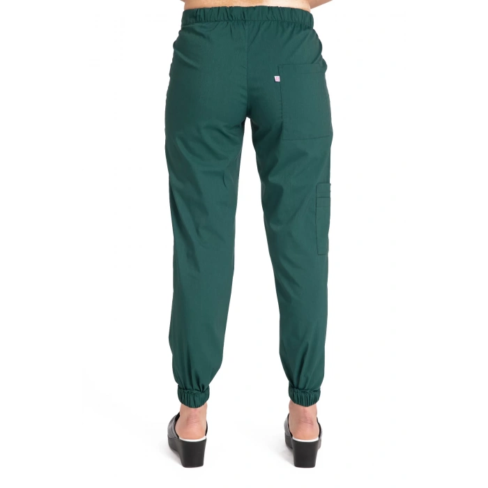 Dr Jogger Scrubs Likralı Terikoton Kadın Haki Yeşil