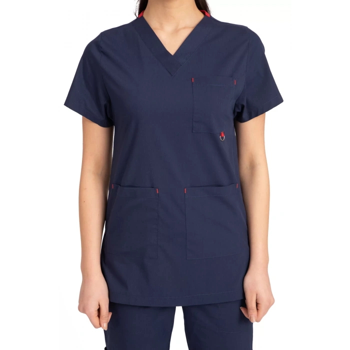Dr Jogger Scrubs Likralı Terikoton Kadın Lacivert