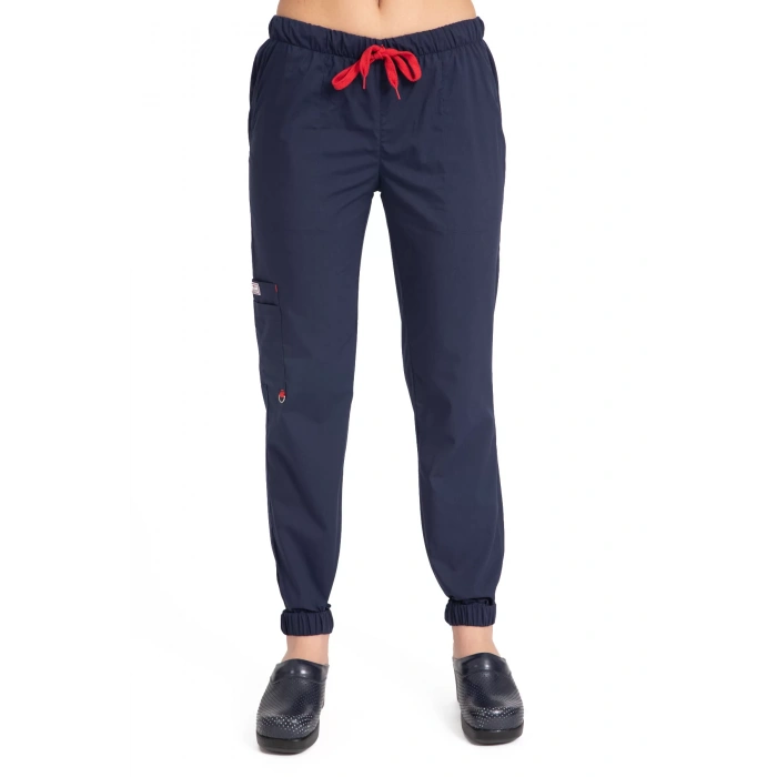 Dr Jogger Scrubs Likralı Terikoton Kadın Lacivert