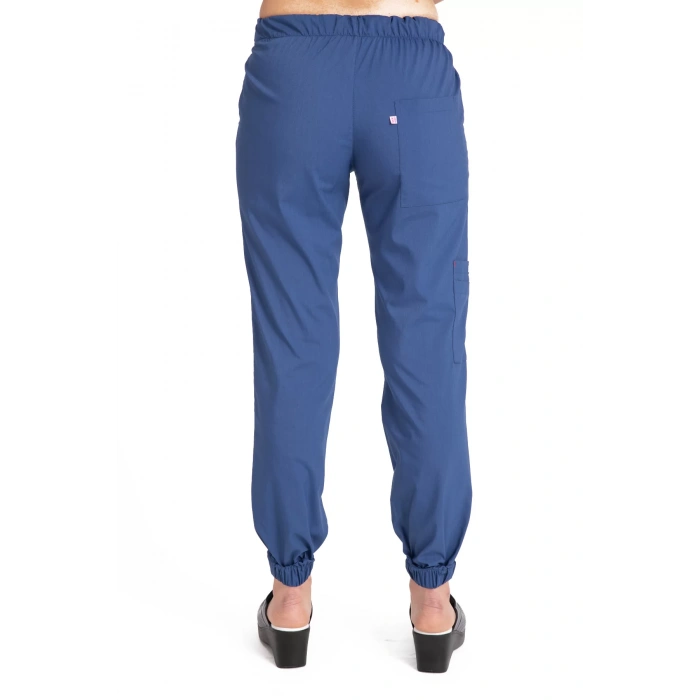 Dr Jogger Scrubs Likralı Terikoton Kadın Petrol Mavisi