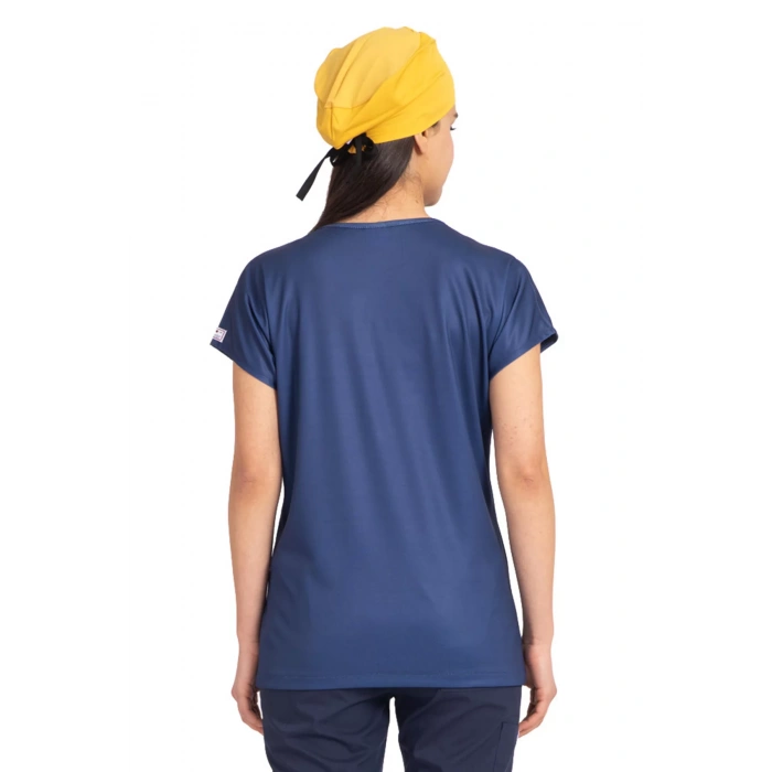 Scrubs cerrahi forma kadın tek üst büyük aslan