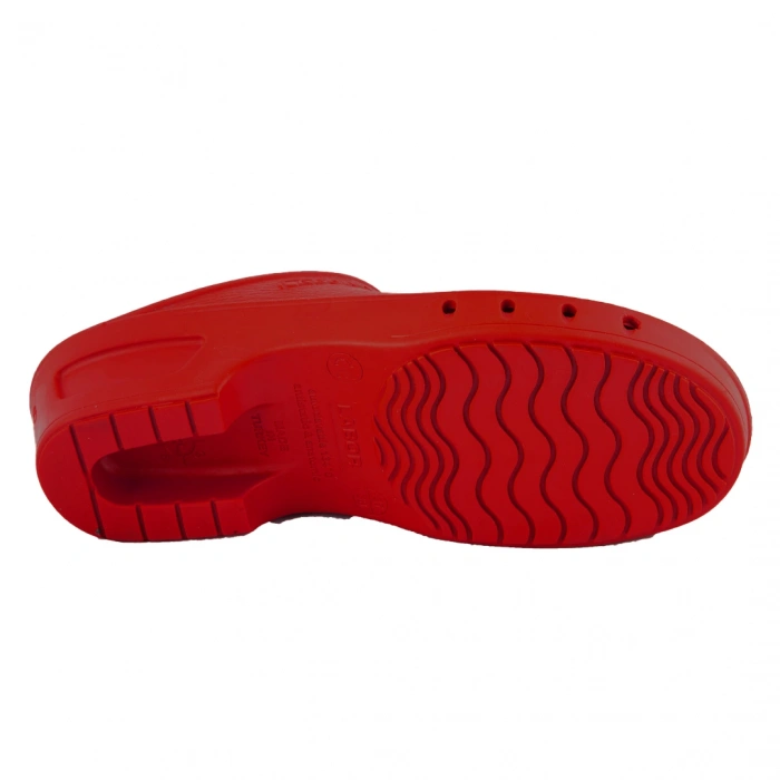 Ameliyathane terliği kırmızı antistatik