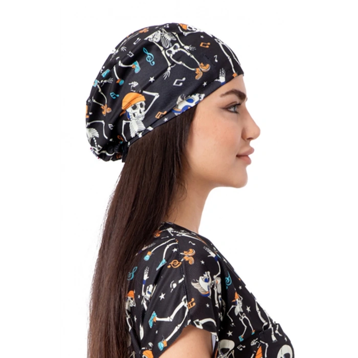 Cerrahi bone dansçı iskeletler gri dry touch kumaş