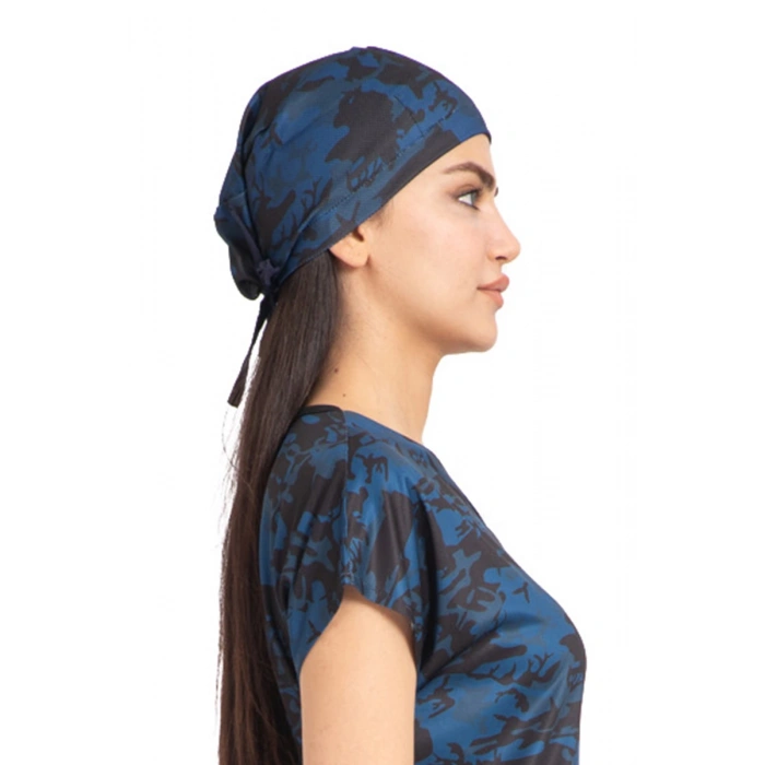 Cerrahi bone mavi kamuflaj dry touch kumaş kadın ve erkek