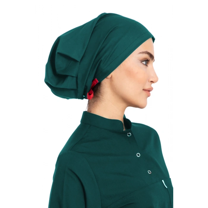 Tesettür bone haki yeşil terikoton 