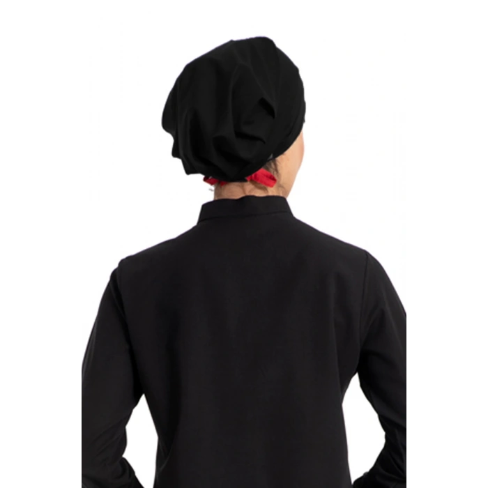 Tesettür cerrahi bone siyah likralı terikoton