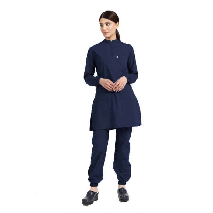 Tesettür Forma Jogger Model Likralı Terikoton Lacivert