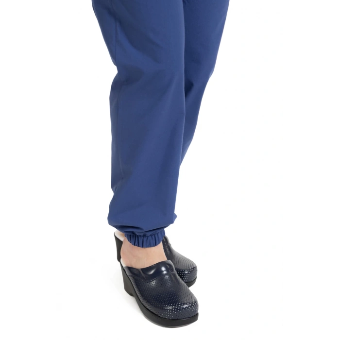 Tesettür Forma Jogger Model Likralı Terikoton Petrol Mavi