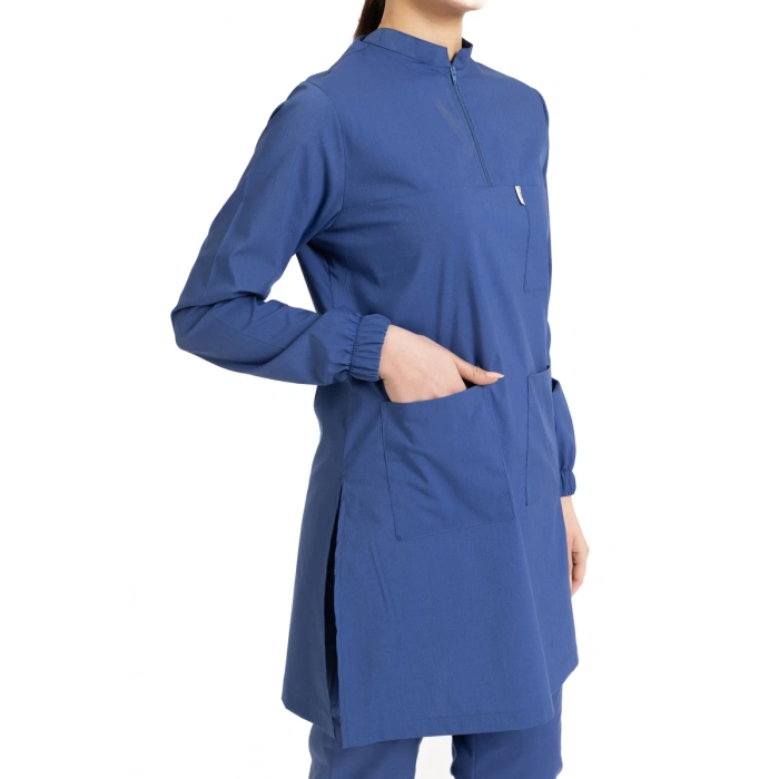 Tesettür Forma Jogger Model Likralı Terikoton Petrol Mavi