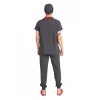 Dr Jogger Scrubs Likralı Terikoton Erkek Füme