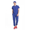 Dr Jogger Scrubs Likralı Terikoton Erkek Saks Mavisi