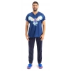 Scrubs cerrahi forma erkek tek üst kartal desen