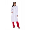 Kadın beyaz önlük alpaka kumaş tesettür boy bp-09