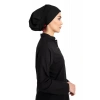 Tesettür cerrahi bone siyah likralı terikoton