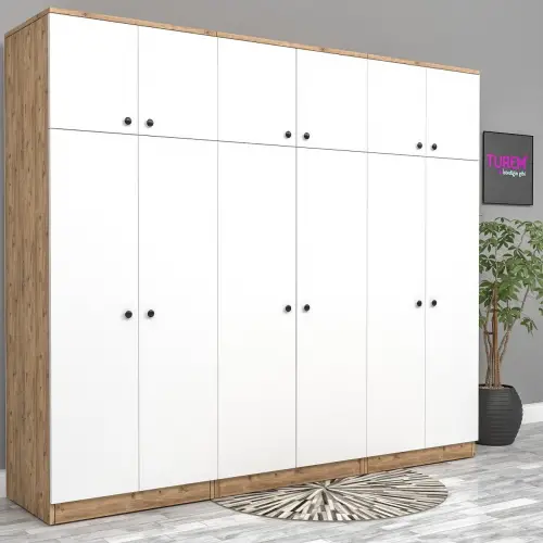 6 Kapılı Özel Gardırop Suntalam/Mdf